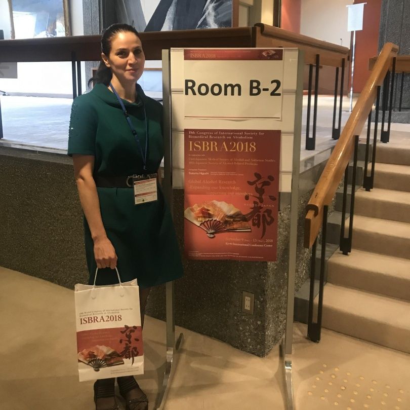 Марянян А.Ю. посетила ISBRA 2018 19th World Congress of International Society for Biomedical Research on Alcoholism, г. Киото, Япония 